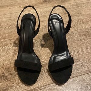 Black Sling back heels